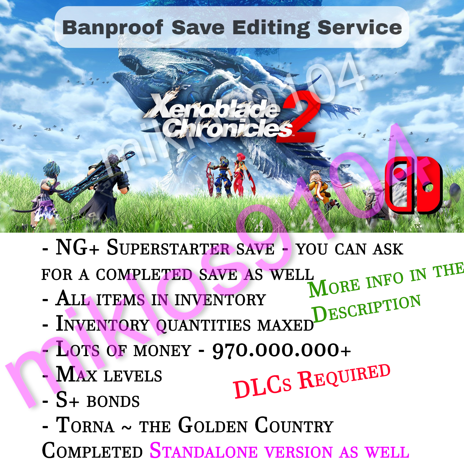 Xenoblade Chronicles 2 + The Golden Country - Save Editing