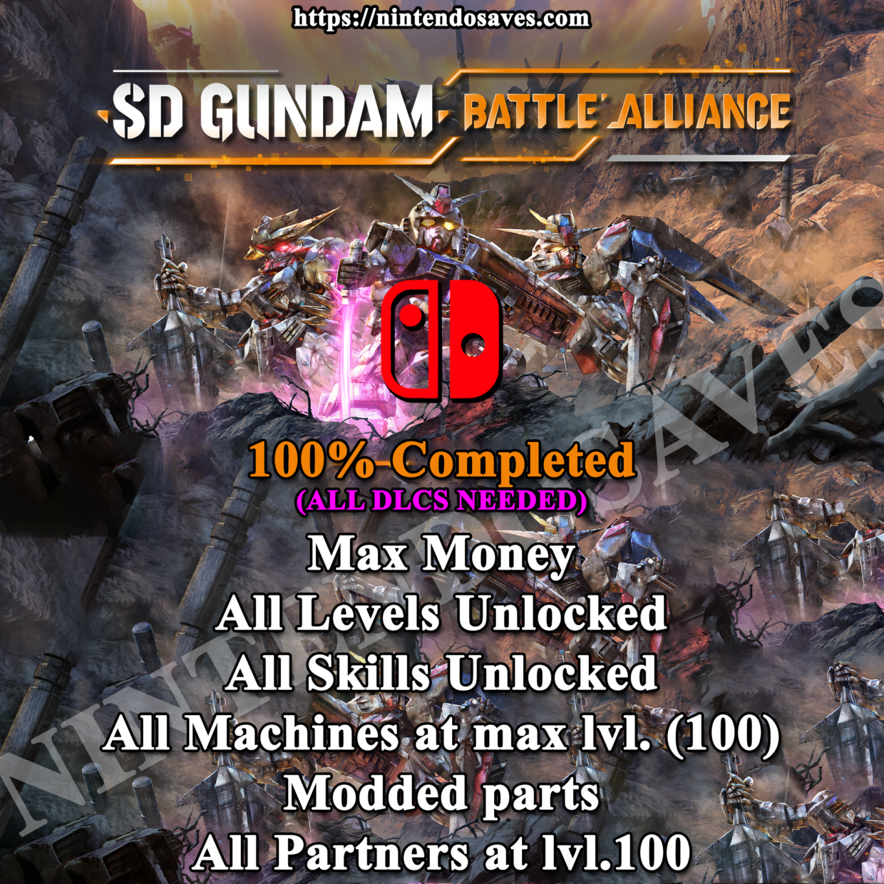 Nintendo Switch Cheats for SD GUNDAM BATTLE ALLIANCE