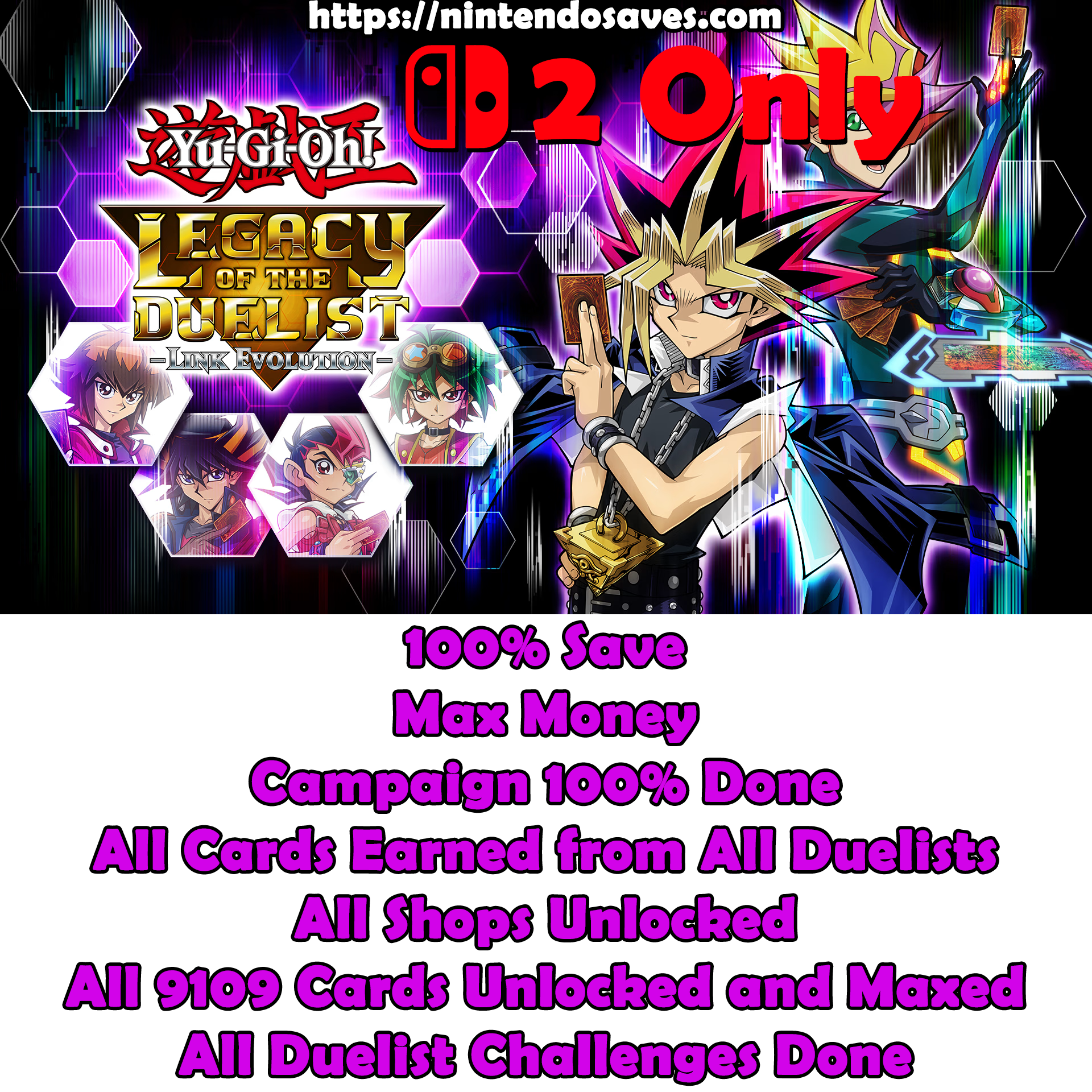 Yu-Gi-Oh! Legacy of the Duelist : Link Evolution - Nintendo Switch / Steam Save Editing Yu-Gi-Oh! Legacy of the Duelist : Link Evolution - Nintendo Switch / Steam Save Editing
