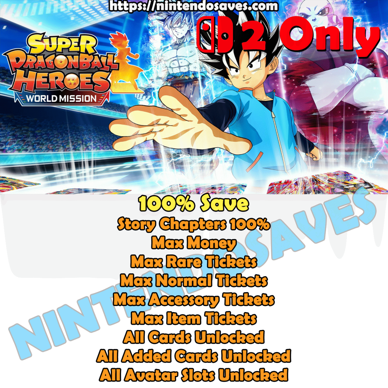 SUPER DRAGON BALL HEROES WORLD MISSION save editor cheats nintendo switch 2 100