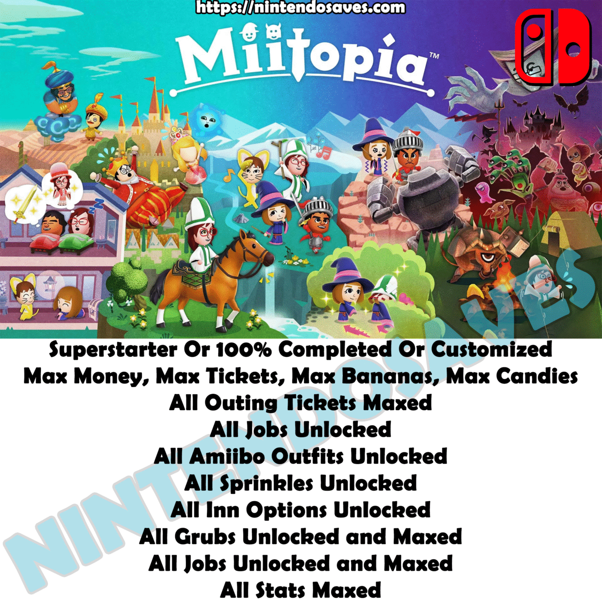 miitopia save editor nintendo switch 2 cheats