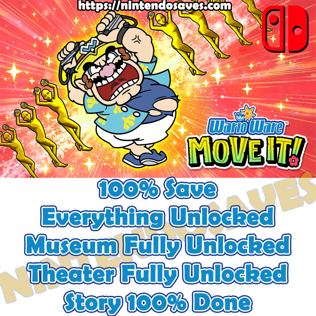warioware move it 100 percent save cheats nintendo switch 2